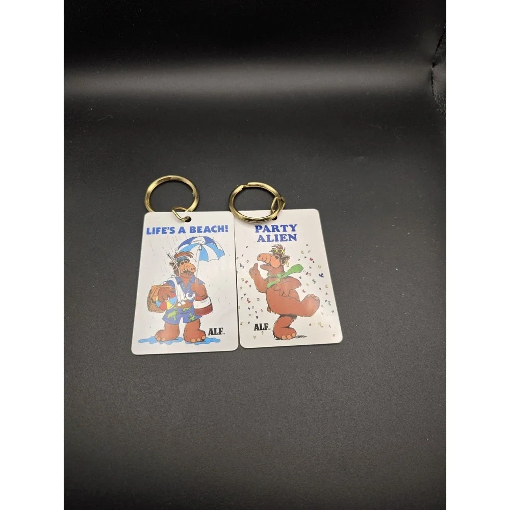 Vintage 1987 ALF Keychains Alien Productions Russ 
